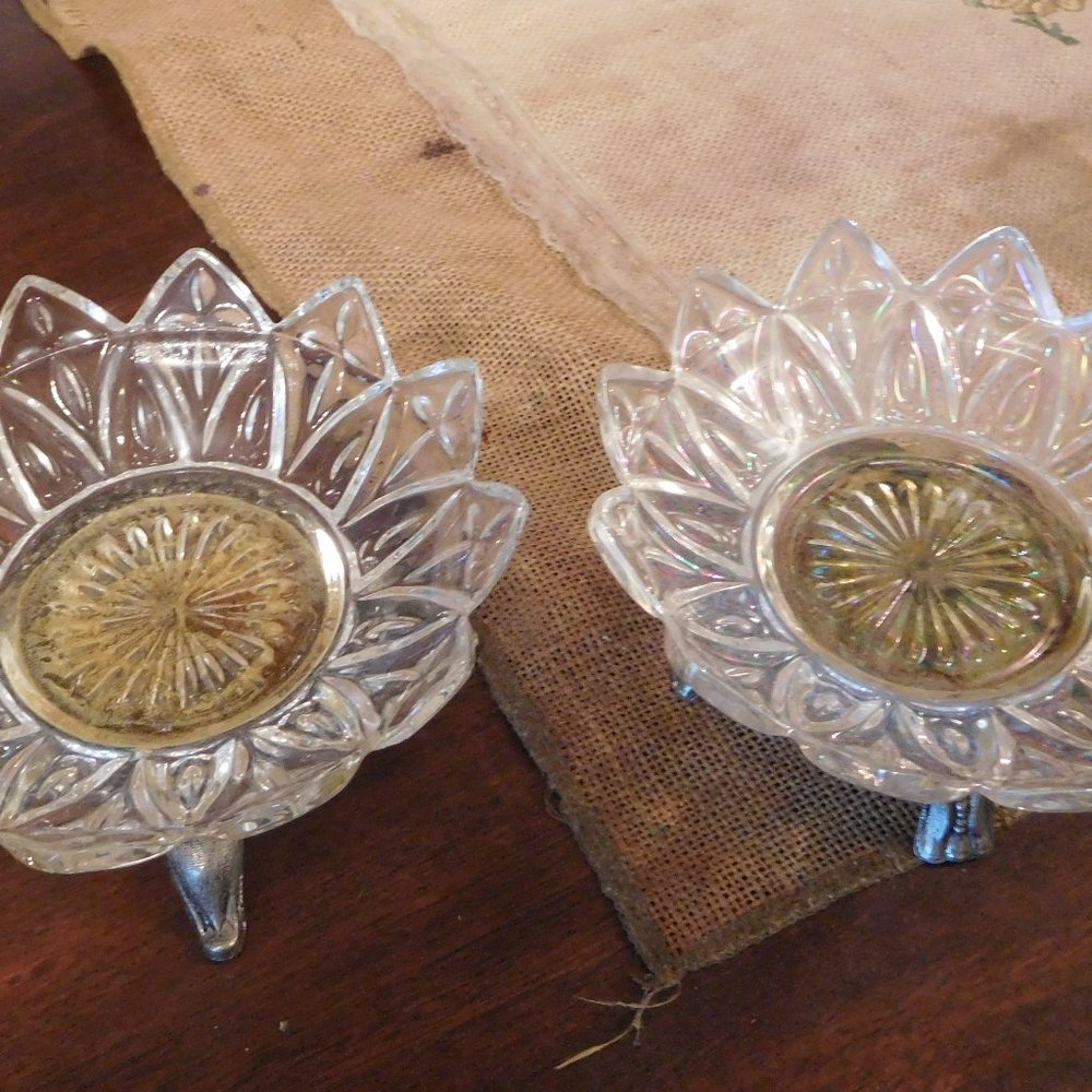 2 Crystal Dishes